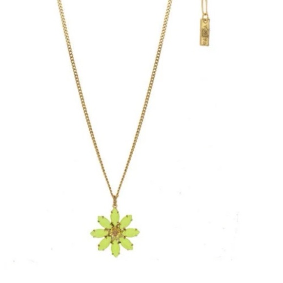 Tova molly Necklace Yellow Flower Pendant NEW - Picture 3 of 5